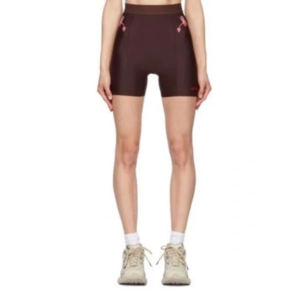 MARINE SERRE SSENSE EXCLUSIVE BROWN SPORT SHORTS